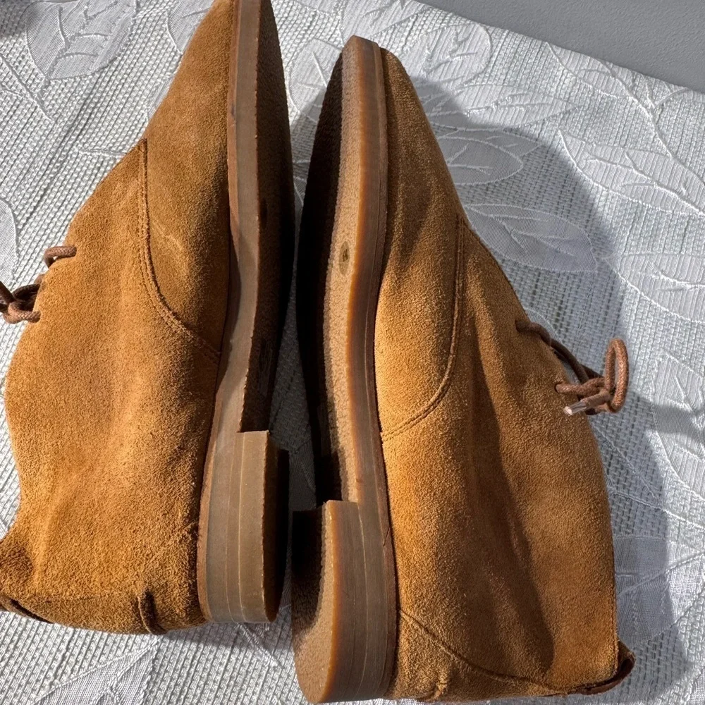 Madewell Suede Lace-Up Boots Women’s 6M – Camel Brown